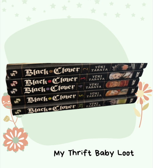 Preloved assorted Black Clover manga books by Yuki Tabata